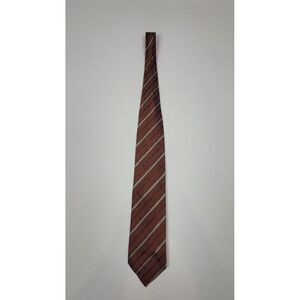 Joseph Abboud Mens Neck Tie.‎ Vintage Striped Brown/Tan.